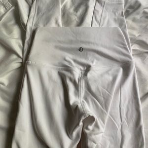 Lululemon White Align Leggings